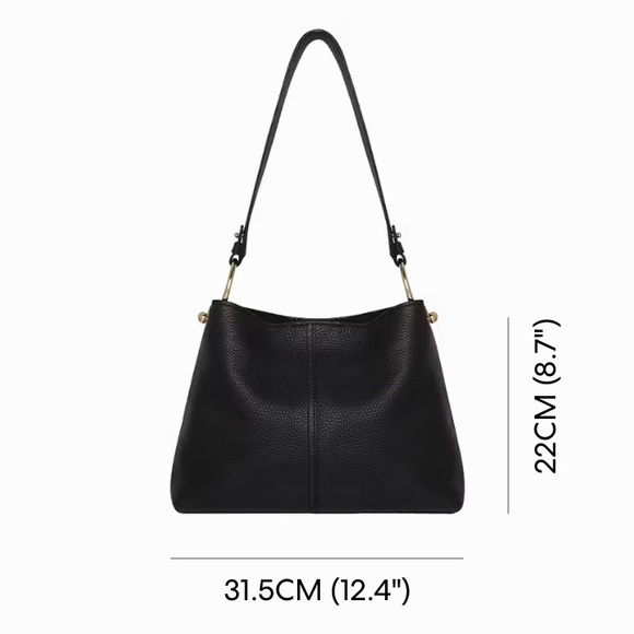 Strathberry Dark Brown Chocolate Suede Lana Hobo Bag - Picture 9 of 11